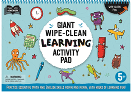 Giant Wipe-Clean Learning Activity Pack: Practice Essential Math and English Skills, with Hours of Learning Fun! 5+