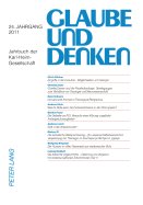 Glaube Und Denken: Jahrbuch Der Karl-Heim-Gesellschaft- 24. Jahrgang 2011