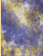 Golden Purple Clouds: Large Blank Lined Notebook / Journal to Write in