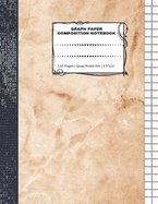 Graph Paper Composition Notebook: 110 Pages - Quad Ruled 4x4 - 8.5" x 11" Marble Large Notebook with Grid Paper - Math Notebook For Students
