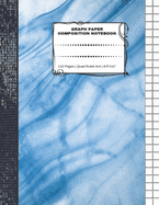 Graph Paper Composition Notebook: 110 Pages - Quad Ruled 4x4 - 8.5" x 11" Marble Large Notebook with Grid Paper - Math Notebook For Students