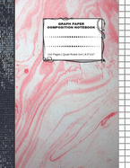 Graph Paper Composition Notebook: 110 Pages - Quad Ruled 4x4 - 8.5" x 11" Marble Large Notebook with Grid Paper - Math Notebook For Students