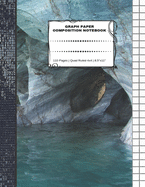 Graph Paper Composition Notebook: 110 Pages - Quad Ruled 4x4 - 8.5" x 11" Marble Large Notebook with Grid Paper - Math Notebook For Students