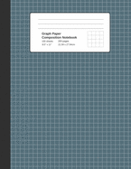 Graph Paper Composition Notebook: Faded Blue, Grid Paper Notebook, Quad Ruled, 4 Square Per Inch (4x4), 100 Sheets, 200 pages (Large, 8.5 x 11)