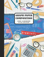 Graph Paper Composition: Quad Ruled 5 squares per inch: Math and Science Composition Notebook for Students * Large (8.5" x 11") * (Notebooks For Students)