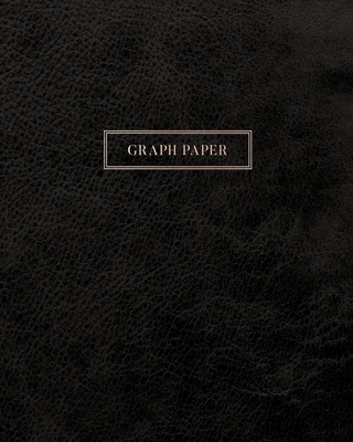 Graph Paper: Executive Style Composition Notebook - Classic Black Leather Style, Softcover - 8 x 10 - 100 pages (Office Essentials) - Birchwood Press