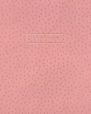 Graph Paper: Executive Style Composition Notebook - Pink Ostrich Skin Leather Style, Softcover - 8 x 10 - 100 pages (Office Essentials) - Birchwood Press