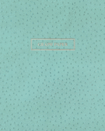 Graph Paper: Executive Style Composition Notebook - Teal Ostrich Skin Leather Style, Softcover 6 x 9 - 100 pages (Office Essentials)