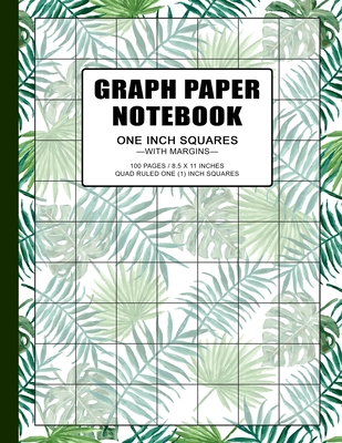 Graph Paper Notebook: 1 inch squares grid paper notebook, 100 pages, double-sided, non-perforated, 8.5 x 11 Inches (Letter Size) - Master, Graph