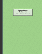 Graph Paper Notebook: 100 Pages, 8.5x11, Quad Ruled 5x5, Green Parchment Cover Pattern