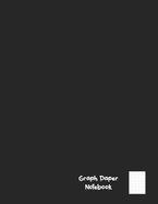 Graph Paper Notebook: Composition Page Bound Comp Book, 5x5 Squares Per Inch, Classic Black Matte Cover