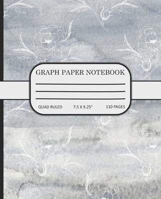 Graph Paper Notebook: Math and Science Composition Book Peonies Floral - Gifts & Journals, 2bears