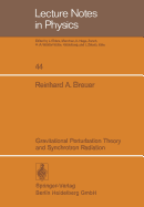 Gravitational Perturbation Theory and Synchrotron Radiation - Breuer, R A