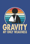 Gravity My Only Weakness: Lined Notebook