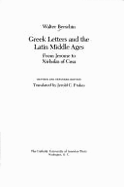 Greek Letters and the Latin Middle Ages: From Jerome to Nicholas of Cusa