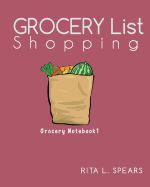 Grocery Shopping List: Menu Planner Organizer Book 8"x10"(grocery Notebook1)