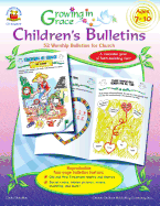 Growing in Grace Children's Bulletins, Ages 7 - 10: 52 Worship Bulletins for Church
