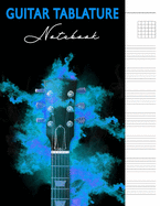 Guitar Tablature Notebook: 6 String Guitar Chord Manuscript Staff Paper For Music Notes, Blank Music Sheet Tabs Journal, Acoustic Player Bass Strings Lovers Gifts For Adults, Kids, Musicians, and Songwriters, Black and White Vintage Design