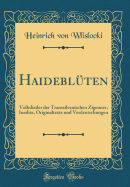 Haidebl?ten: Volkslieder Der Transsilvanischen Zigeuner, Inedita, Originaltexte Und Verdeutschungen (Classic Reprint)