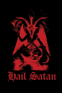 Hail Satan: Goat of Mendes - Satanic Journal - Blood Red - College Ruled Lined Pages