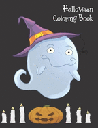 Halloween Coloring Book: Cute Halloween Book for Kids, 3-5 yr olds