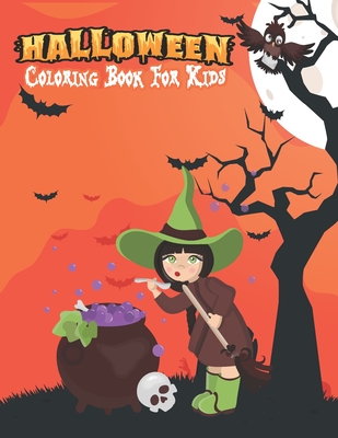 Halloween Coloring Book For Kids: Cute Children Coloring hand drawn doodle style pumpkin, ghost, bat, autumn, shadows and more, fantasy coloring book of Halloween for kids - Press, Ssr