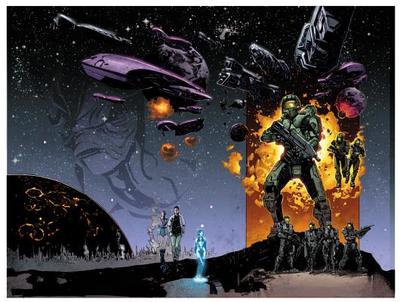 Halo: Oversized Collection - Bendis, Brian Michael (Text by), and David, Peter (Text by), and Van Lente, Fred (Text by)