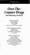 Handbook of Over the Counter Drugs and Pharmacy Products, 1993