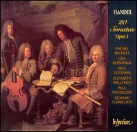 Handel: 20 Sonatas 'Opus 1' - Elizabeth Wallfisch (violin); Lisa Beznosiuk (flute); Paul Goodwin (oboe); Paul Nicholson (harpsichord);...