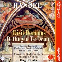 Handel: Dixit Dominus; Dettingen Te Deum - Antonio Abete (bass); Ensemble Vanitas; Fabian Schofrin (alto); Furio Zanasi (baritone); Marco Beasley (tenor);...