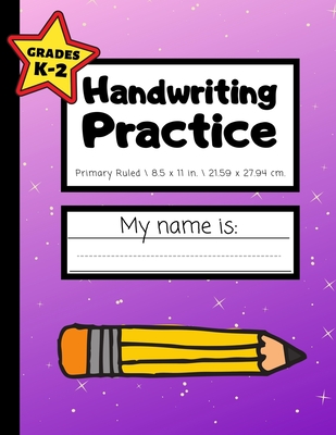 Handwriting Practice: Extra-Large 200 Pages - Grades K-2 - Handwriting Workbook for Kids With Dotted Middle Line - Purple - Printing Press, Smart Kids