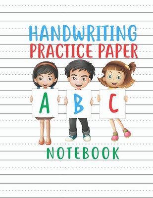 Handwriting Practice Paper Notebook: Dotted Lined Sheets for Pre K-3 Elementary Students 125 Pages Large Book - Creations, Pastel Clouds
