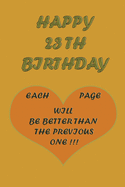 Happy 23Th Birthday: each page will be better than the previous one !!!