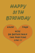 Happy 31th Birthday: Each page will be better than the previous one !!!