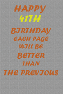 Happy 41th Birthday: Each page will be better than the previous one !!!