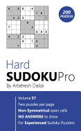 Hard Sudoku Pro: Book for Experienced Puzzlers (200 puzzles) Vol. 57