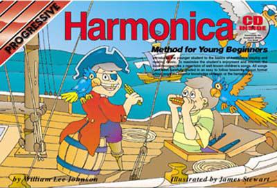 Harmonica for Young Beginners - Johnson, William Lee, and Stewart, James (Illustrator)