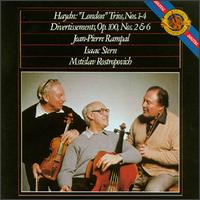 Haydn: London Trios; Divertissements - Isaac Stern (violin); Jean-Pierre Rampal (flute); Mstislav Rostropovich (cello)