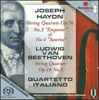 Haydn: String Quartets, Op. 76; Beethoven: String Quartet, Op. 18 No. 5 - Quartetto Italiano