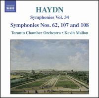Haydn: Symhponies, Vol. 34 - Toronto Chamber Orchestra; Kevin Mallon (conductor)