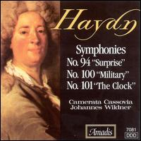 Haydn: Symphonies No. 94 "Surprise"; No. 100 "Military"; No. 101 "The Clock" - Camerata Cassovia; Johannes Wildner (conductor)
