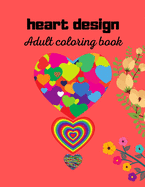 heart design: Adult coloring book