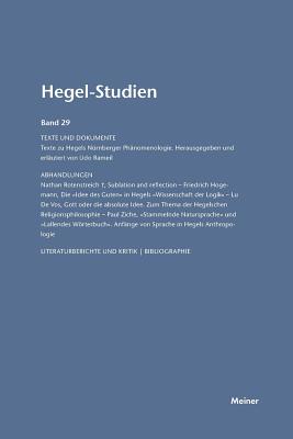 Hegel-Studien / Hegel-Studien, Band 29 - Poggeler, Otto (Editor), and Nicolin, Friedhelm (Editor)