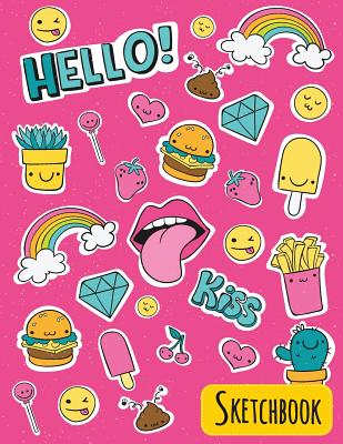 Hello! Sketchbook: Blank Paper Drawing: Sketchbook for Kids, Doodling ...