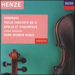 Henze: Compases; Violin Concerto No. 2; Apollo et Hyazinthus - Anna Reynolds (mezzo-soprano); Brenton Langbein (violin); Hirofumi Fukai (viola); London Sinfonietta;...