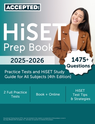 HiSET Prep Book 2025-2026: 2 Practice Tests and HiSET Study Guide for All Subjects [4th Edition] - McDivitt, G T