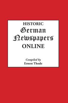 Historic German Newspapers Online - Thode, Ernest