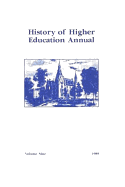 History of Higher Education Annual: 1989