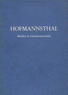 Hofmannsthal Studies in Commemoration