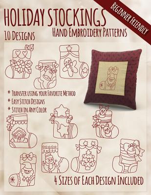 Holiday Stockings Hand Embroidery Patterns - Embroidery, Stitchx